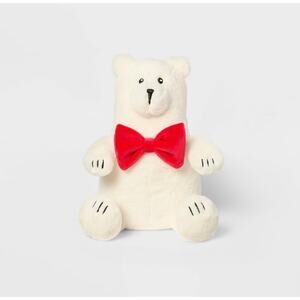 (4) 7" Gigglescape Holiday Theme Polar Bear with Bow Stuffed Animal Ages 1+ New